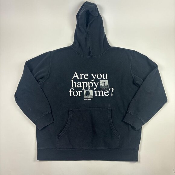 Kendrick Lamar Big Steppers Tour Hoodie Mens L Black "Are You Happy For Me" 2022 - Picture 1 of 8